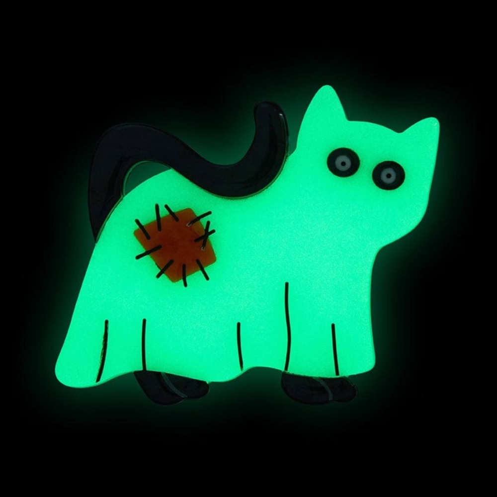 Halloween Erstwilder A Most Ghostly Kitty Brooch - Picture 5 of 8
